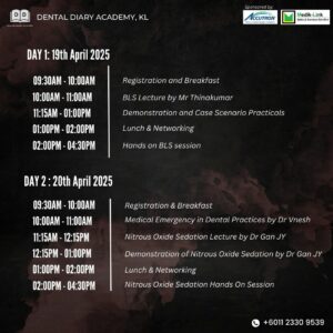 Nitrous Oxide Inhalation Sedation & Basic Life Support (BLS) - Workshop Schedules