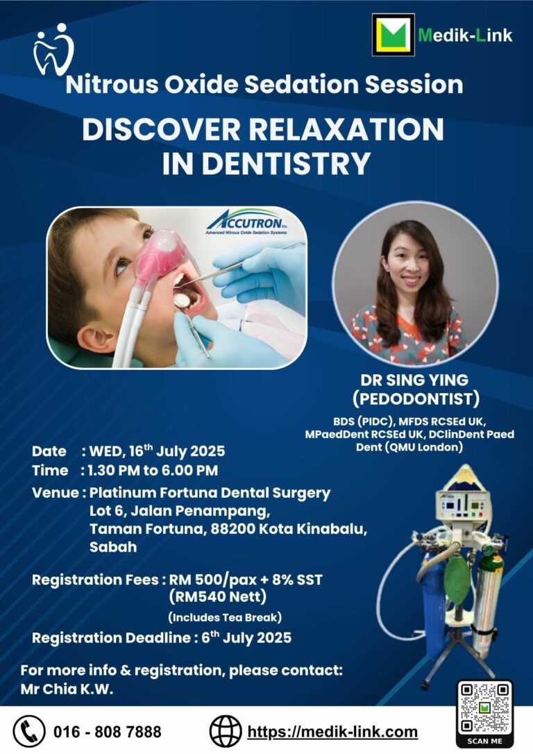 Nitrous Oxide Sedation Course @ Platinum Fortuna Dental Surgery Kuching, Sarawak