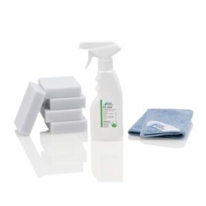 Durr Dental FD 360 cleaning and care of vinyl upholstery for dental chairs – removes stains, soiling and discolourations with gentle care.