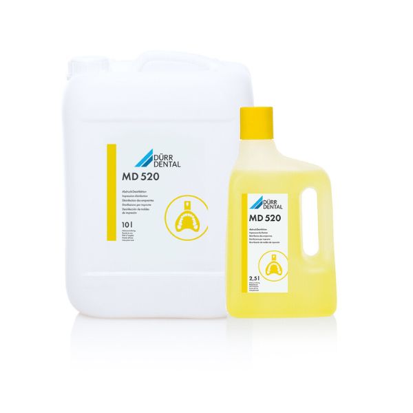 Durr Dental MD 520 Impression Disinfection solution for cleaning and disinfection of dental impressions, trays, and prosthetic work