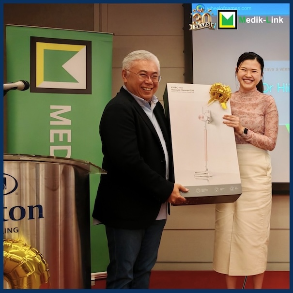 Medik-Link 30th Anniversary Dinner in Kuching — lucky draw winner 1