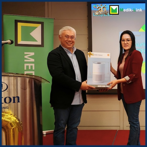 Medik-Link 30th Anniversary Dinner in Kuching — lucky draw winner 3