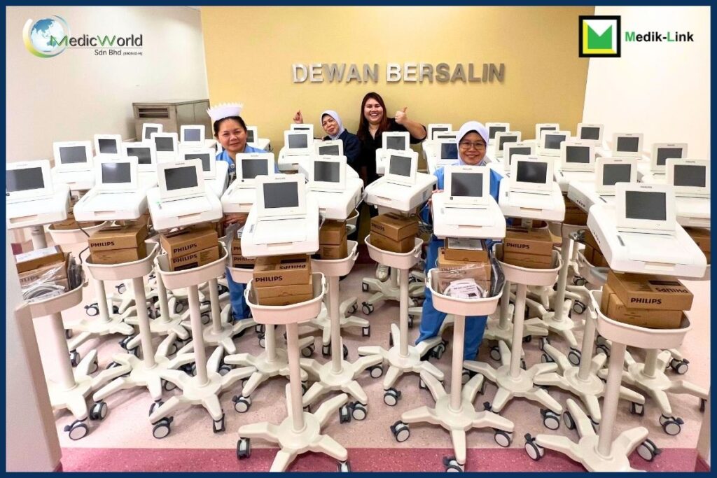 Philips Avalon FM20 and FM30 fetal and maternal monitors installed at the Obstetrics and Gynaecology Department, Sarawak hospital – MedicWorld & Medik-Link Malaysia